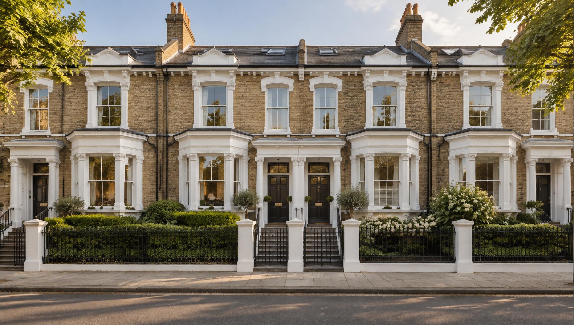 Elegant British terraced homes
